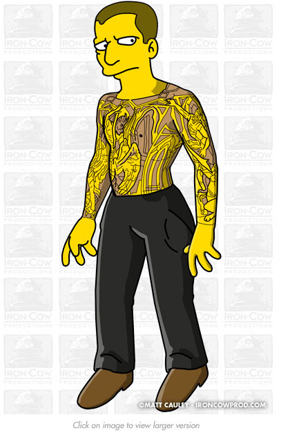 "Prison Break" Simpsons promo on Fox. Created 2007 by Matt 'Iron-Cow' Cauley.
