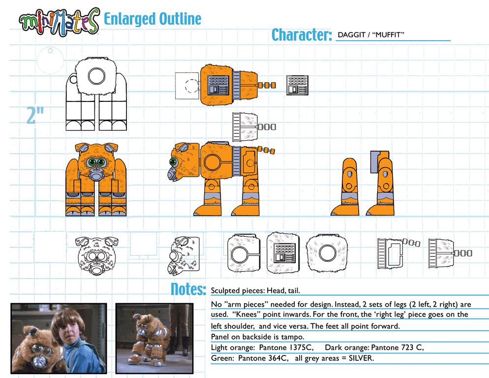Battlestar Galactica: Muffit Minimate Design (Control Art Only) - by Matt 'Iron-Cow' Cauley