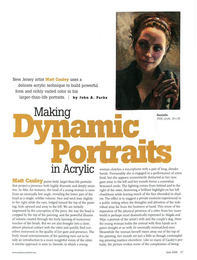 American Artist Magazine: Making Dynamic Portraits in Acrylic 3