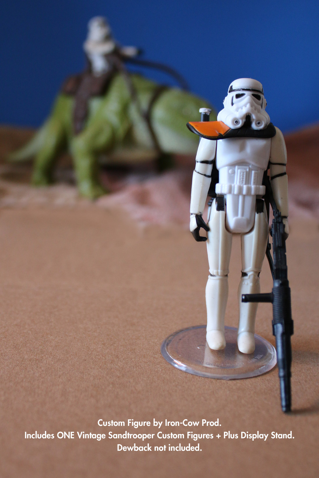 Vintage 1977 Kenner Star Wars Stormtrooper SANDTROOPER Custom Figure 3.75