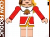 Toyfare Heroes Claire Bennet Cheerleader Minimate Custom action figure by Matt Iron-Cow Cauley