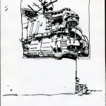 U.S.S. INTREPID SKETCHBOOK by Matt 'Iron-Cow' Cauley - "Control Tower"