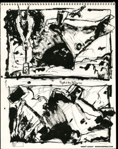 U.S.S. INTREPID SKETCHBOOK by Matt 'Iron-Cow' Cauley - "Flight of the Valkyries"