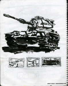 U.S.S. INTREPID SKETCHBOOK by Matt 'Iron-Cow' Cauley - "Tank"