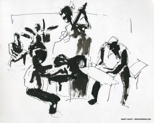 EPCOT SKETCHBOOK by Matt 'Iron-Cow' Cauley - "Dixie Band 2"