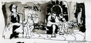 EPCOT SKETCHBOOK by Matt 'Iron-Cow' Cauley - "Observers"