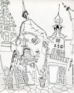 EPCOT SKETCHBOOK by Matt 'Iron-Cow' Cauley - "Shoppes"