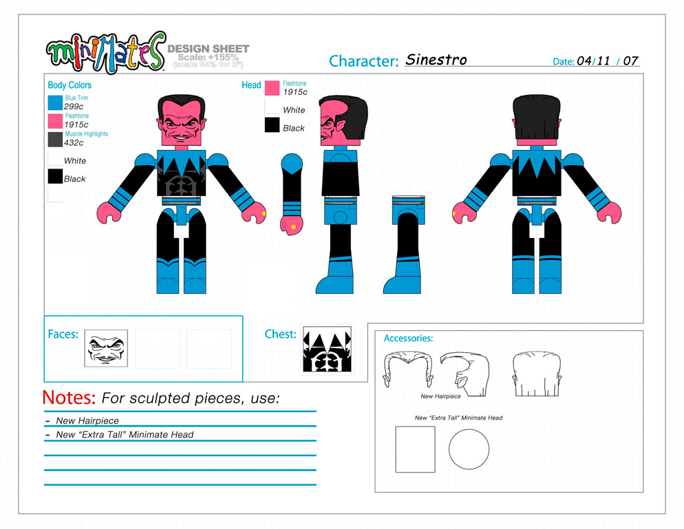 DC Wave 8: Sinestro Minimate Design (Control Art Only) - by Matt 'Iron-Cow' Cauley 