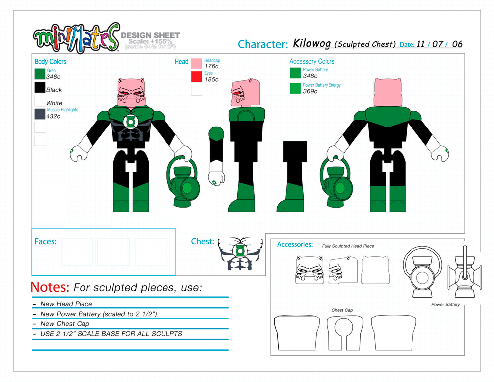 DC Wave5: Kilowog Minimate Design (Control Art Only) - by Matt 'Iron-Cow' Cauley 