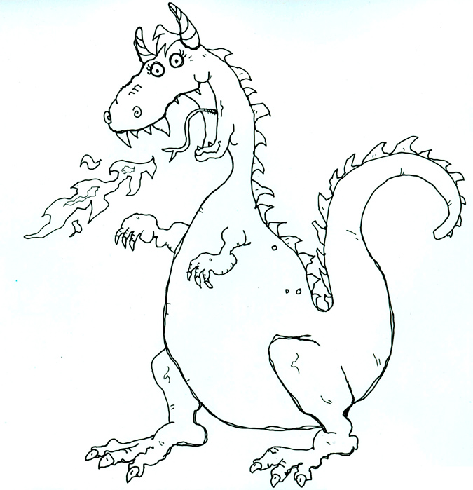 Dragon - Illustration by Matt 'Iron-Cow' Cauley
