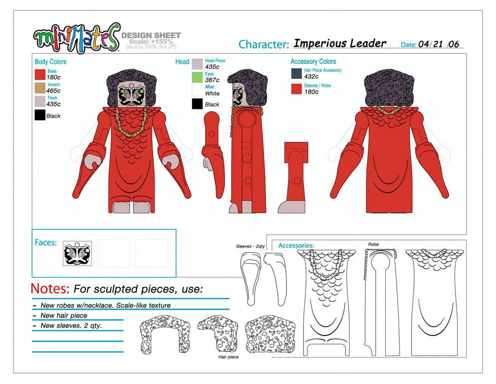 Battlestar Galactica: Lucifer Minimate Design (Control Art Only) - by Matt 'Iron-Cow' Cauley 