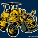 Rhinodozer (alternate) – T-Shirt Illustration by Matt ‘Iron-Cow’ Cauley