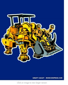 Rhinodozer - T-Shirt Illustration by Matt 'Iron-Cow' Cauley