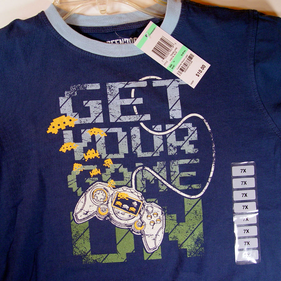 "Get Your Game On" shirt, featuring video game controller by Matt 'Iron-Cow' Cauley