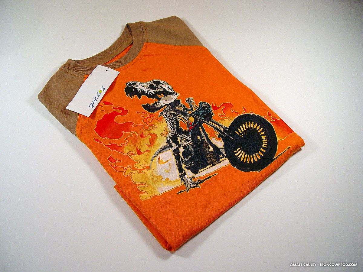 T-Rex Biker - Finished Shirt