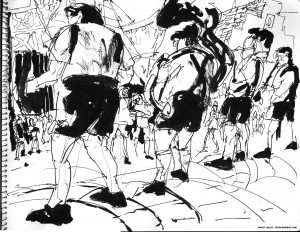 EPCOT SKETCHBOOK by Matt 'Iron-Cow' Cauley - "Band"