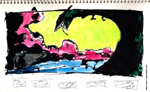 U.S.S. INTREPID SKETCHBOOK by Matt 'Iron-Cow' Cauley - "Battle1"