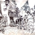 EPCOT SKETCHBOOK by Matt 'Iron-Cow' Cauley - "Cafe2"