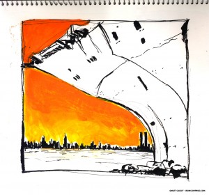 U.S.S. INTREPID SKETCHBOOK by Matt 'Iron-Cow' Cauley - "Harbor"