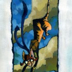 CATS SKETCHBOOK by Matt 'Iron-Cow' Cauley - "Parachute Cat"