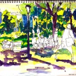 THE CITY SKETCHBOOK by Matt 'Iron-Cow' Cauley - "Park Afternoon"