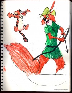 THE RANDOM SKETCHBOOK by Matt 'Iron-Cow' Cauley - "Robin Hood"