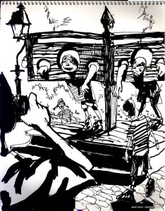 EPCOT SKETCHBOOK by Matt 'Iron-Cow' Cauley - "Shackles"