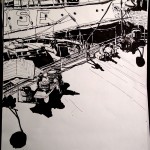 THE CITY SKETCHBOOK by Matt 'Iron-Cow' Cauley - "South Street Seaport #1"