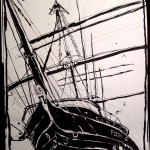 THE CITY SKETCHBOOK by Matt 'Iron-Cow' Cauley - "South Street Seaport #3"