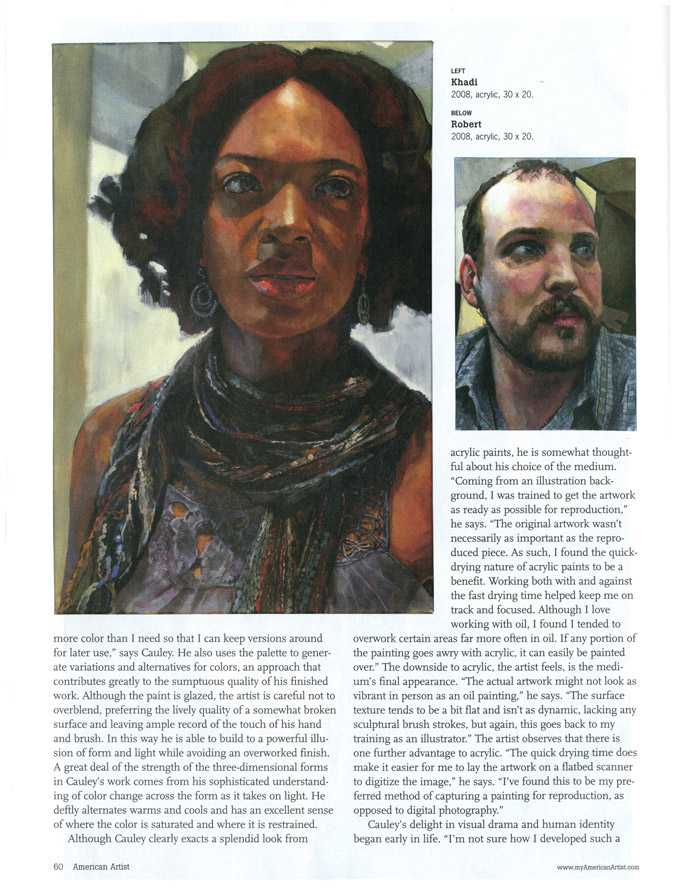 American Artist Magazine: Making Dynamic Portraits in Acrylic 6