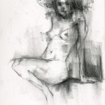 Charcoal Works: Model Seated