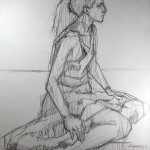 Charcoal Works: Seated Model 2