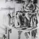 Charcoal Works: Seated Model 3