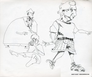 EPCOT SKETCHBOOK by Matt 'Iron-Cow' Cauley - "Burger Burger Burger!"