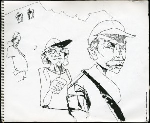EPCOT SKETCHBOOK by Matt 'Iron-Cow' Cauley - "Grandparents"
