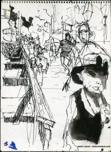 EPCOT SKETCHBOOK by Matt 'Iron-Cow' Cauley - "Hip-Hop Kid"