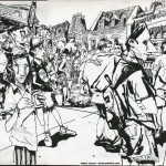 EPCOT SKETCHBOOK by Matt 'Iron-Cow' Cauley - "Shoppers"