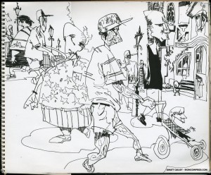 EPCOT SKETCHBOOK by Matt 'Iron-Cow' Cauley - "Stroller"