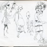 EPCOT SKETCHBOOK by Matt 'Iron-Cow' Cauley - "The Wackies"