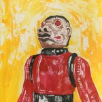 “Little Guy” | Ink Resist on Board | 8 x 10 inches | Painted 2016 by Matt Cauley